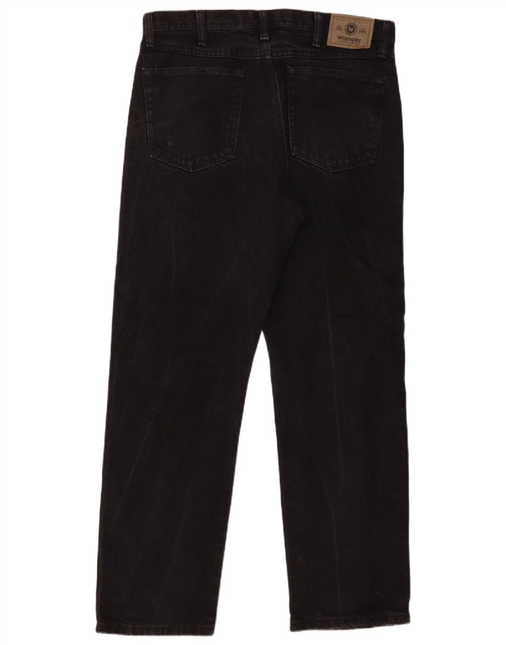 Wrangler Straight Jeans til mænd W34 L30 sort bomuld