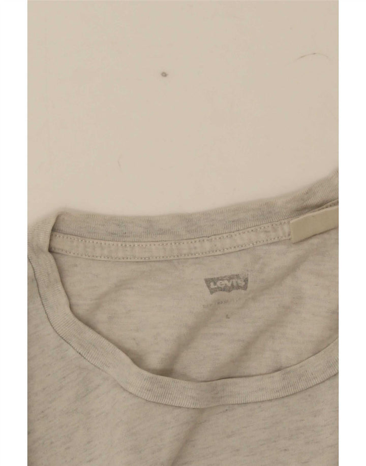 Levi's Herre grafisk T-shirt Top Stor Grå Flecked