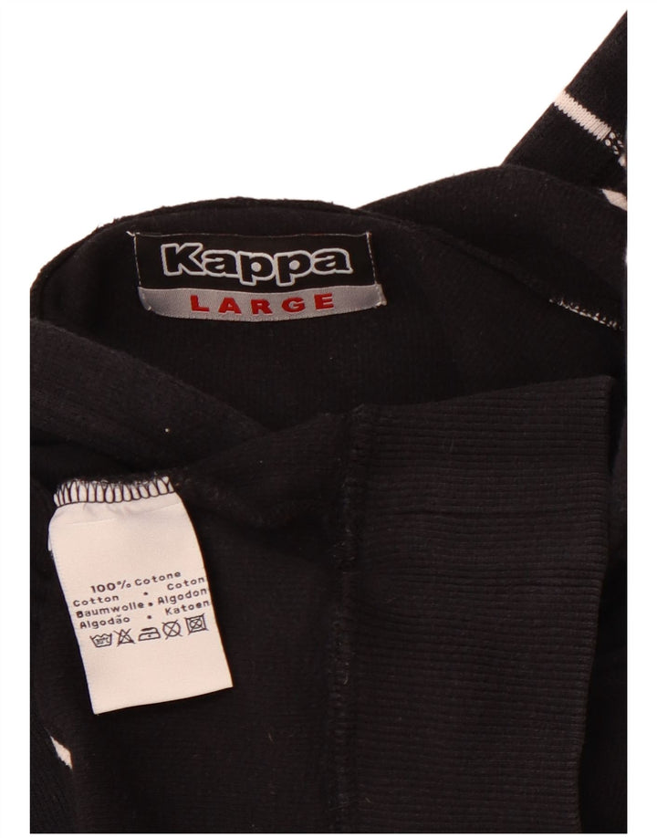 KAPPA Hættetrøje til mænd Stor marineblå stribet bomuld