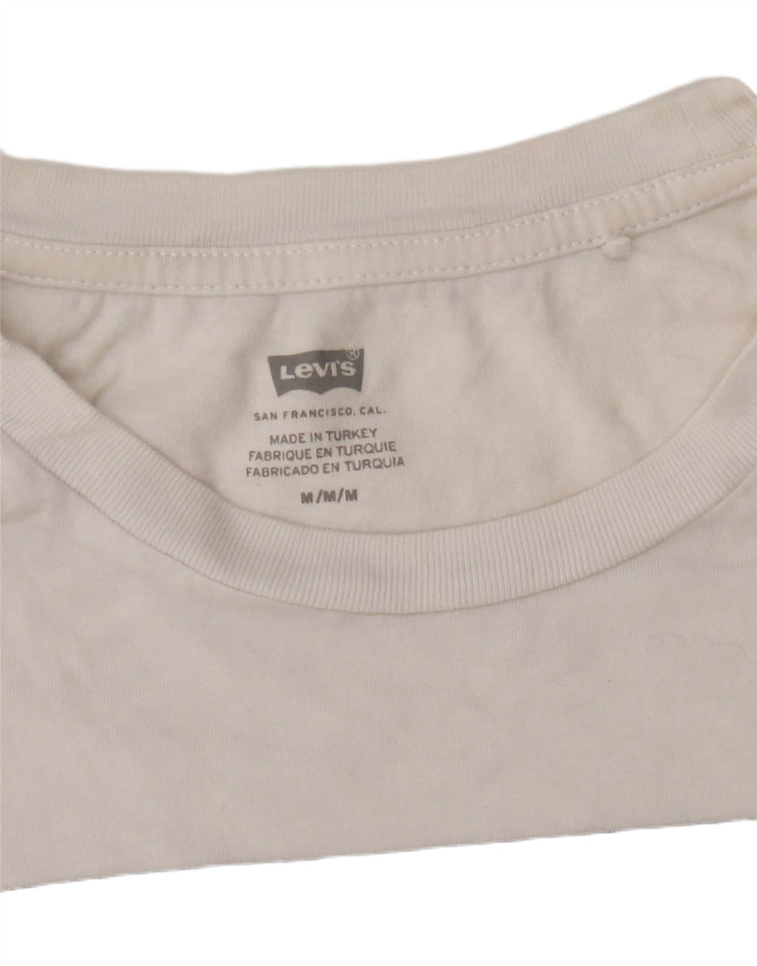 Levi's Herre grafisk T-shirt Top Medium White