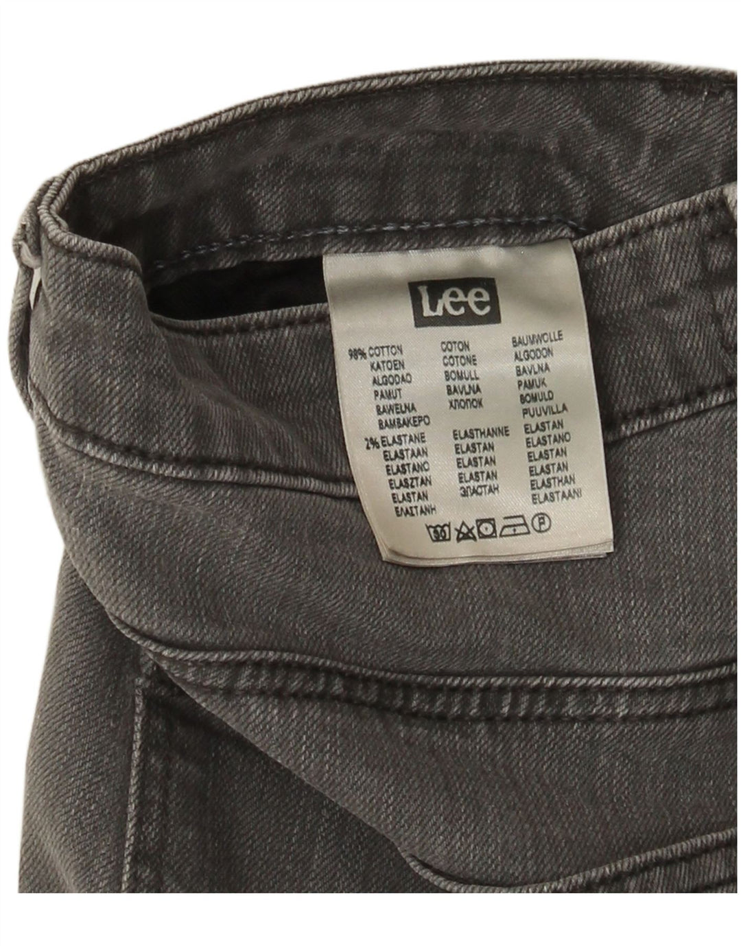 Lee Dame Marion Straight Jeans W28 L31 Grå Bomuld