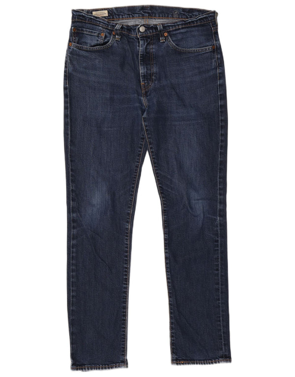 Levi's Herre 511 Slim Jeans W34 L32 Marineblå Bomuld