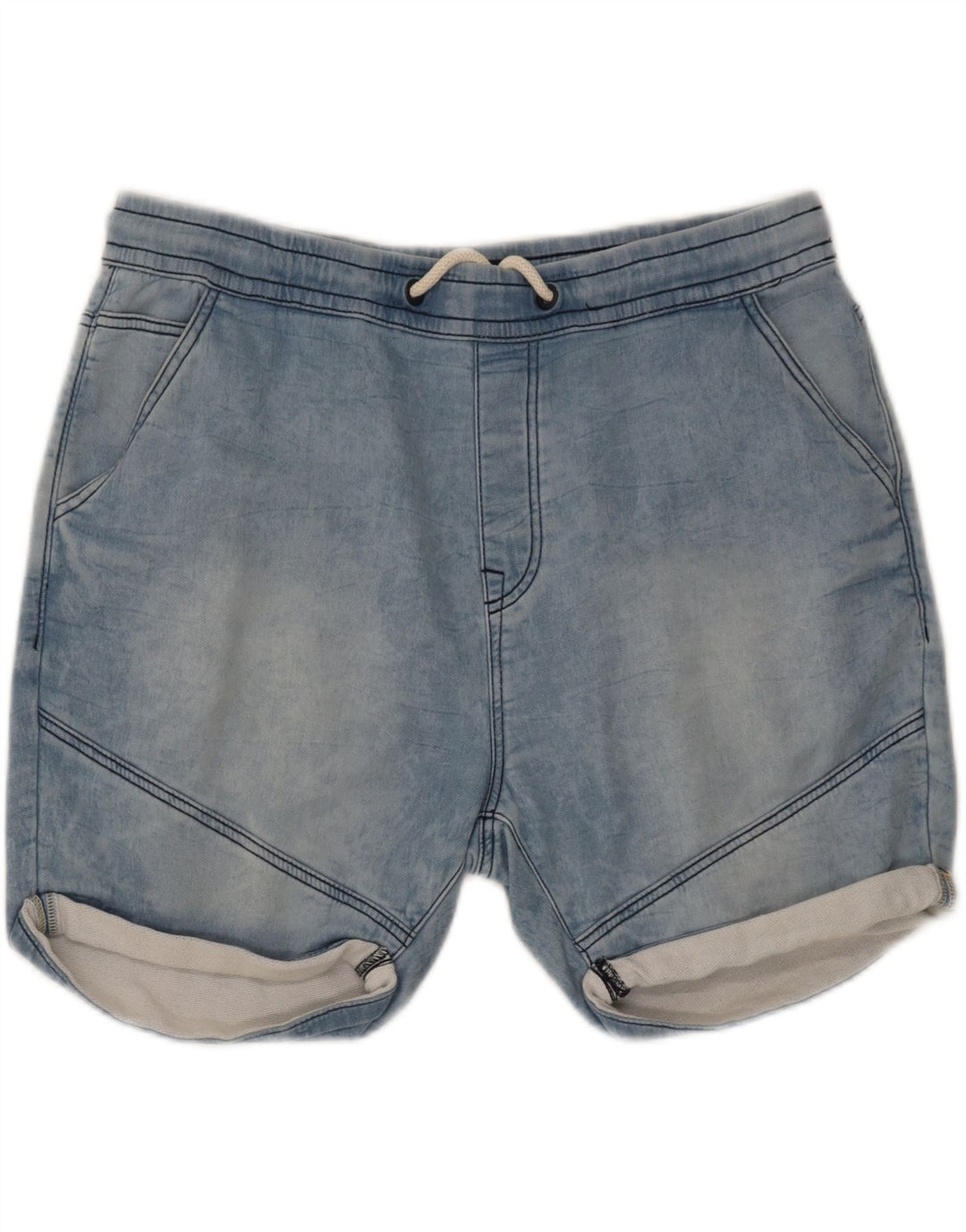 ZARA Mens Denim Denim Shorts Large W36 Blue Cotton Vintage Zara and Second-Hand Zara from Messina Hembry 