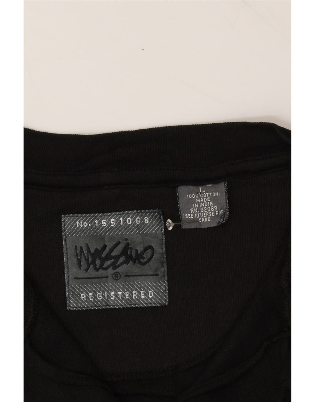 MOSSIMO Mens Shirt Large Black Cotton Vintage Mossimo and Second-Hand Mossimo from Messina Hembry 