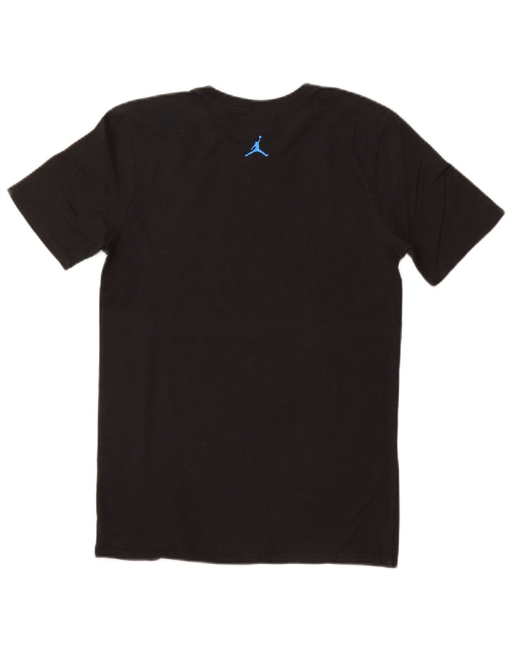 NIKE grafisk t-shirt top til mænd, lille sort farveblok bomuld