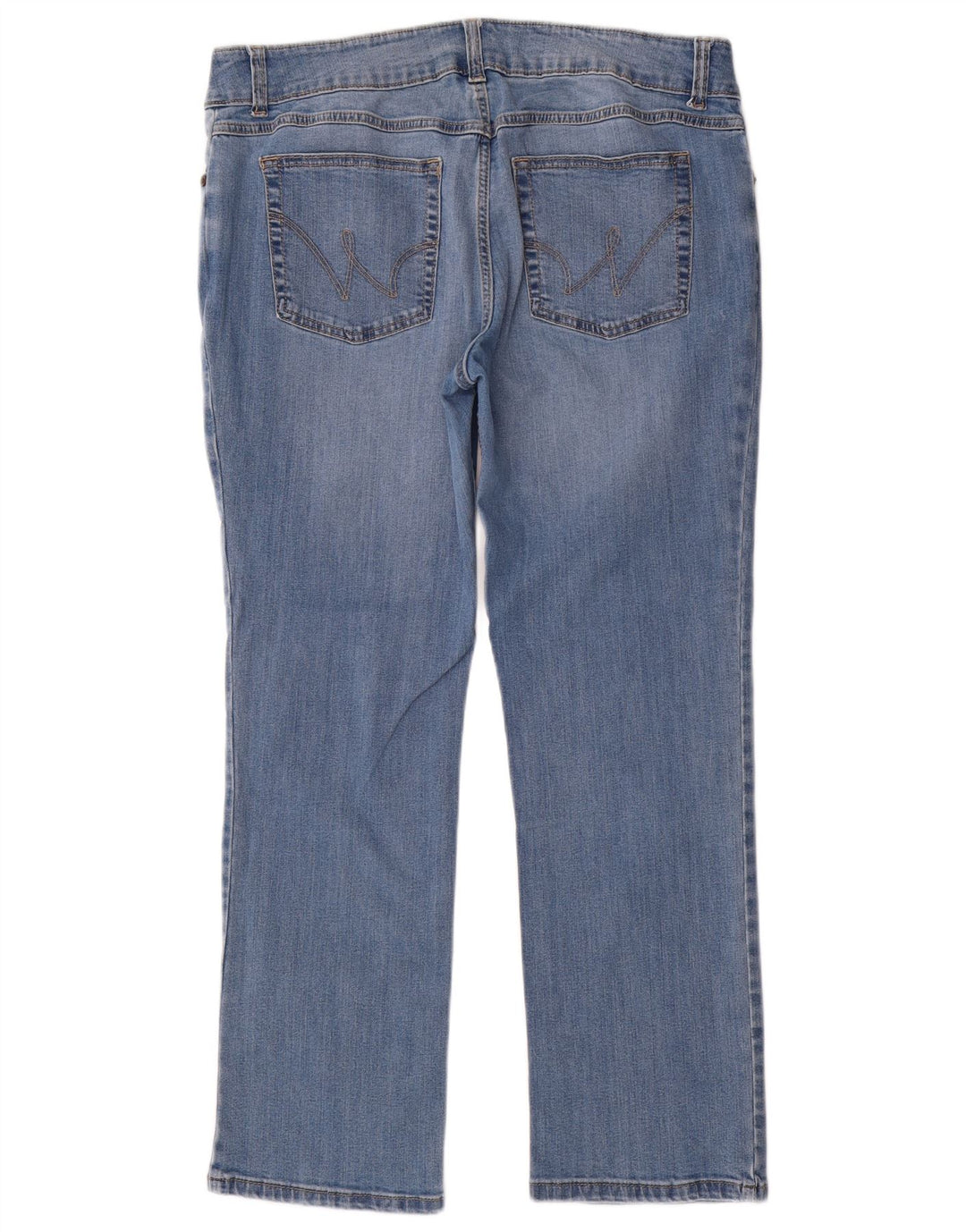 Wrangler lige jeans til kvinder W32 L30 blå bomuld