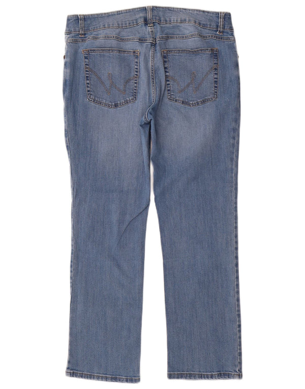 Wrangler lige jeans til kvinder W32 L30 blå bomuld