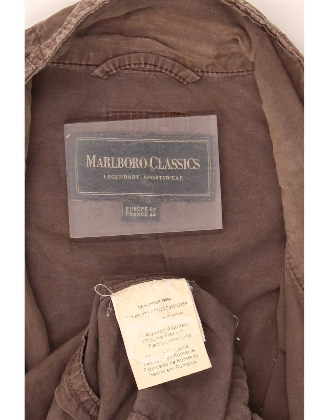Marlboro Classics Herre Utility Jacket EU 52 XL Grå Bomuld