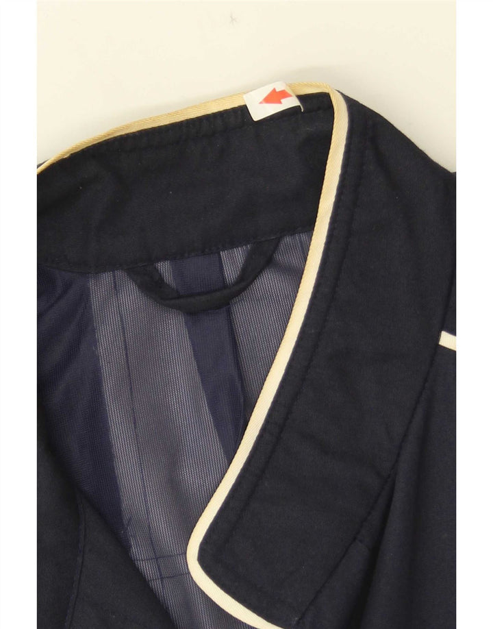 Vintage dame bomberjakke UK 16 Large Navy Blue