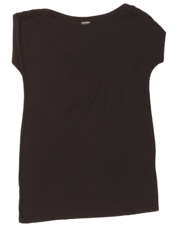 Emporio Armani T-shirtkjole til kvinder UK 14 Medium Sort