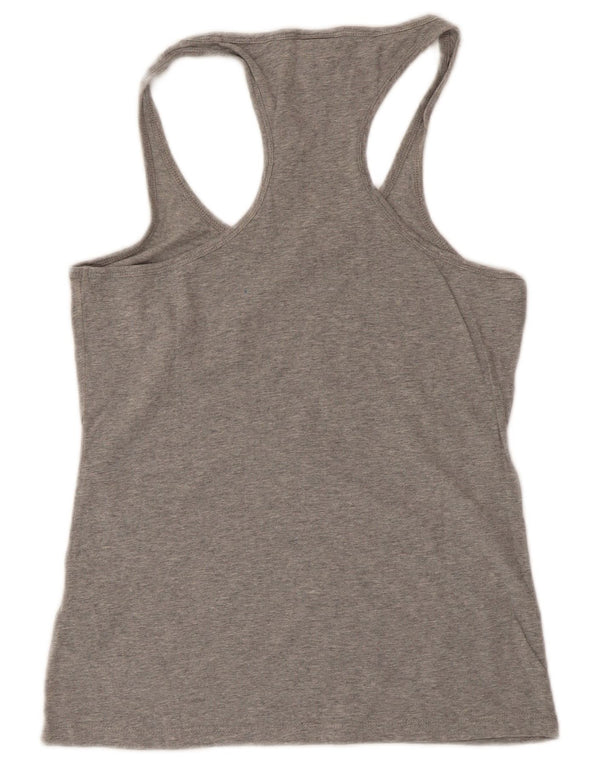 Champion Womens Heritage Fit Vest Top UK 14 Large Grå Bomuld