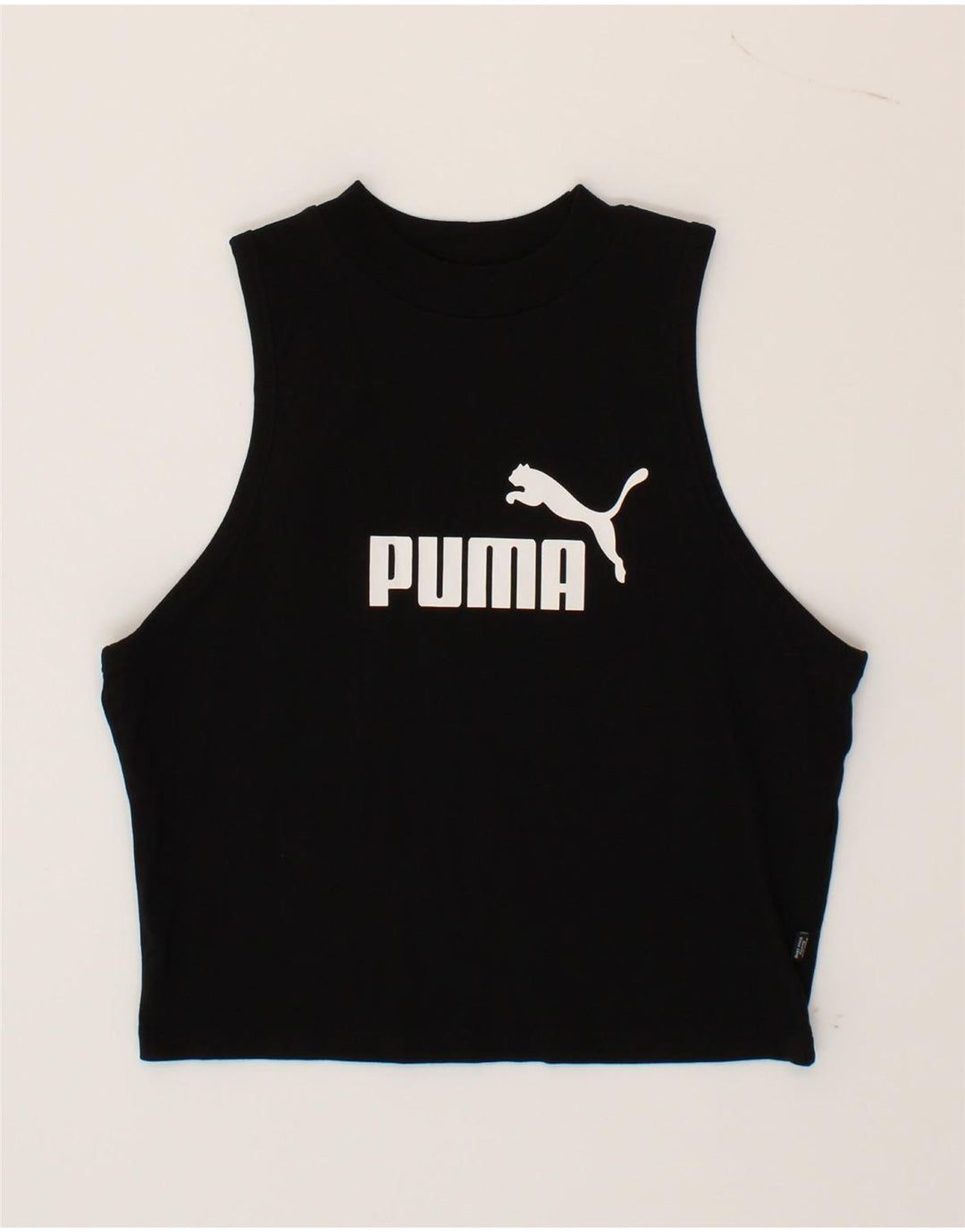 PUMA Girls Graphic Vest Top 11-12 Years Large Black Vintage Puma and Second-Hand Puma from Messina Hembry 