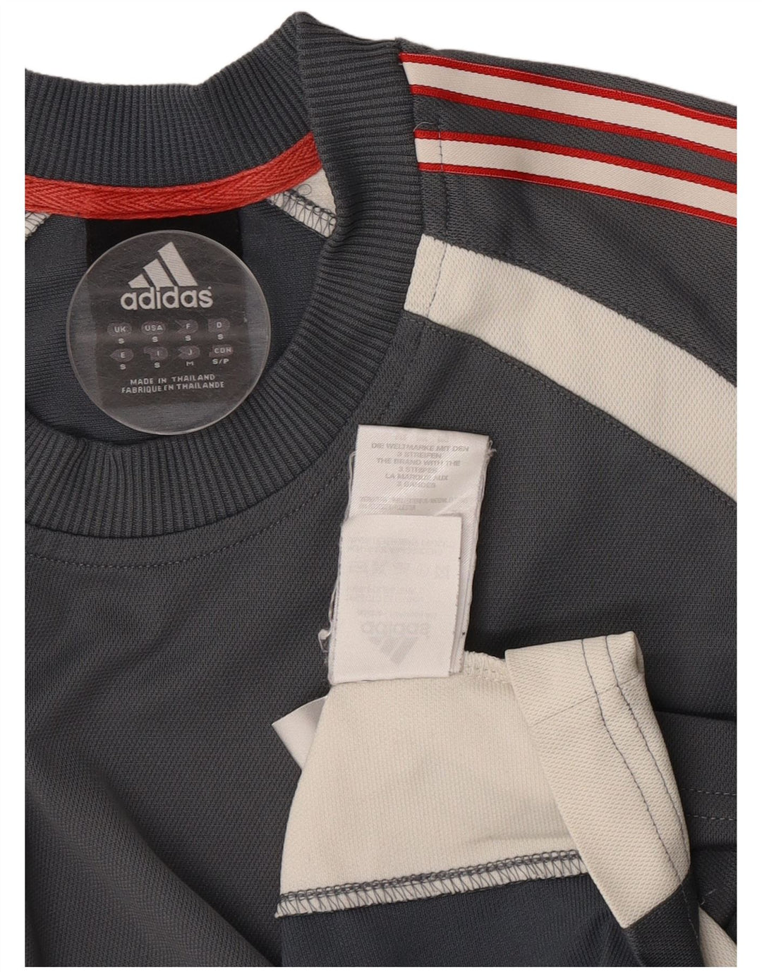 Adidas Herre T-Shirt Top Lille Grå Colourblock Polyester