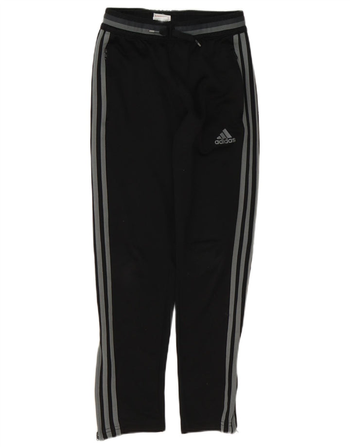 ADIDAS drenge Climacool træningsdragt bukser 9-10 år sort polyester