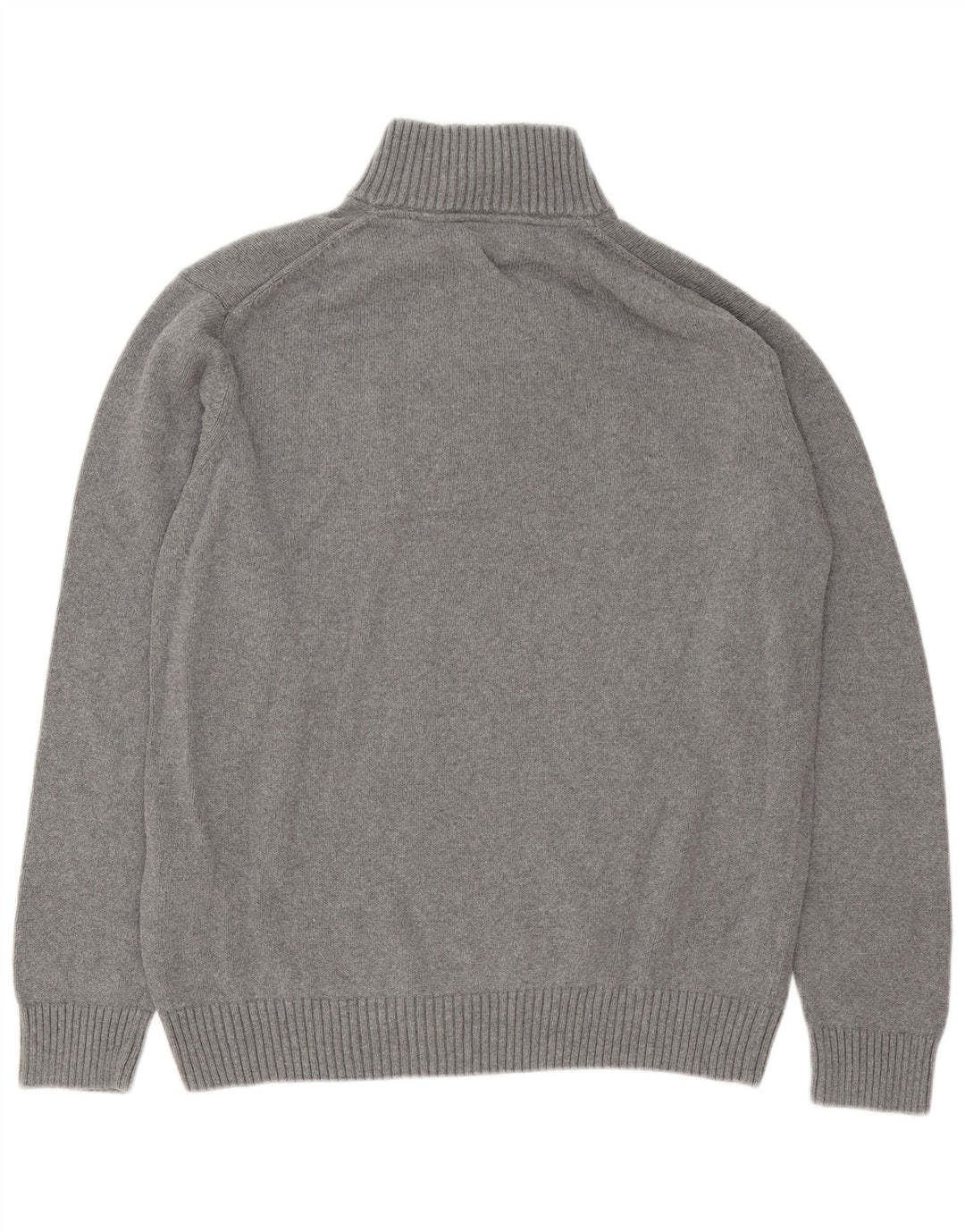 Gant Herre Zip Neck Jumper Sweater 2XL Grå Bomuld