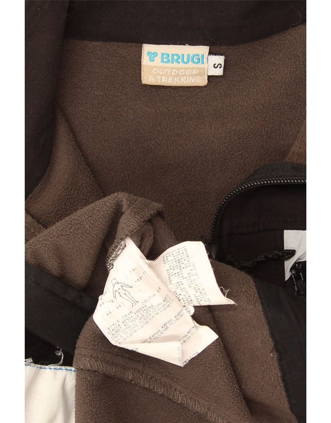 Brugi Dame Windbreaker Jacket UK 10 Small Black Polyamide