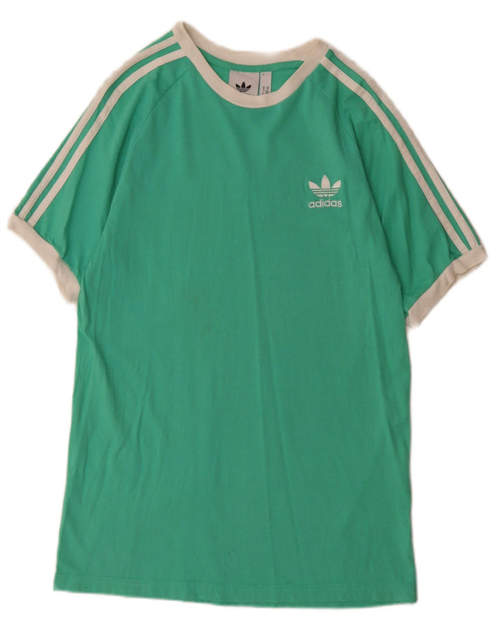 Adidas herre T-shirt top mellemgrøn bomuld