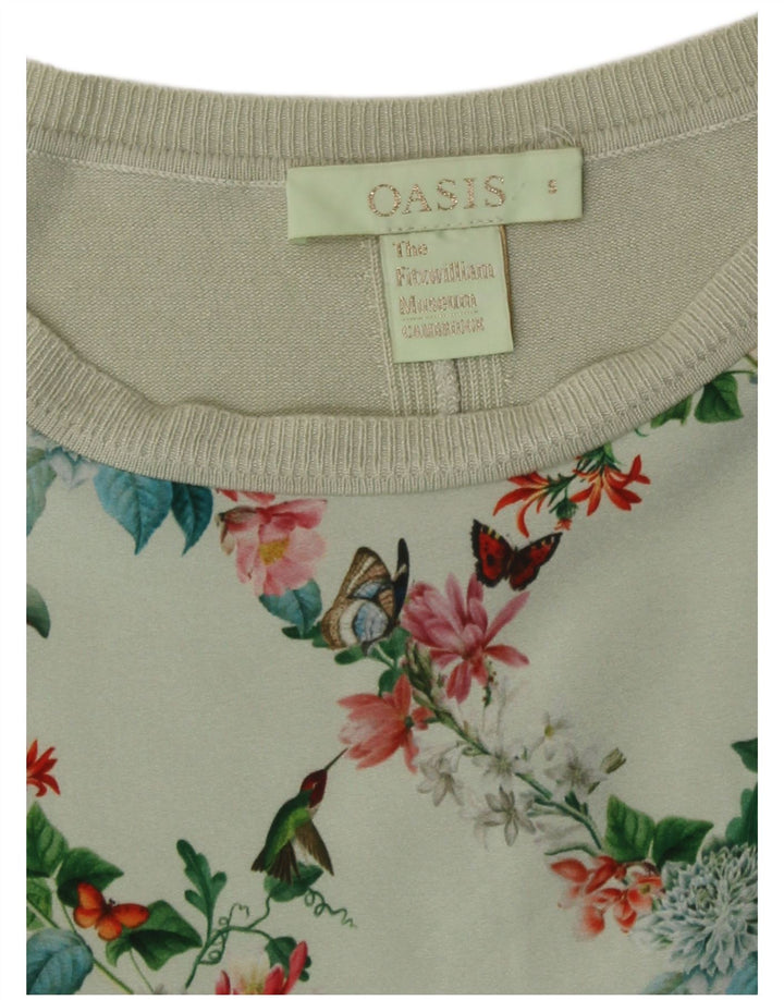 Oasis Damebluse Top UK 10 Small Green Floral
