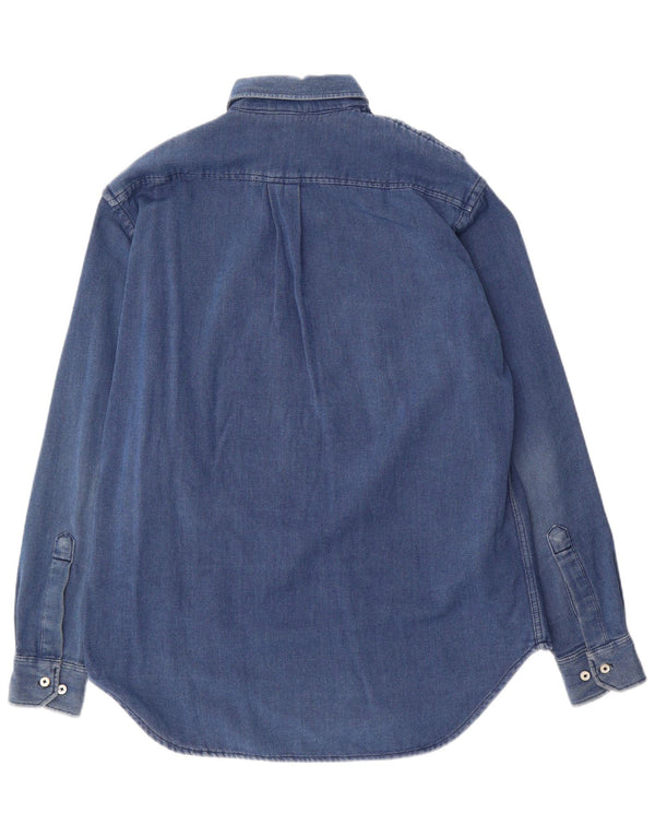 Murphy & Nye Herre Sailwear Shirt Medium Blue Cotton
