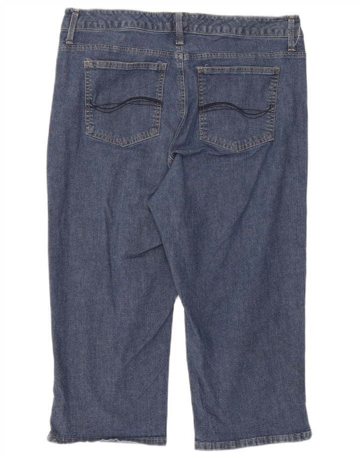 Lee Womens Capri Jeans W34 L18 Blue Cotton