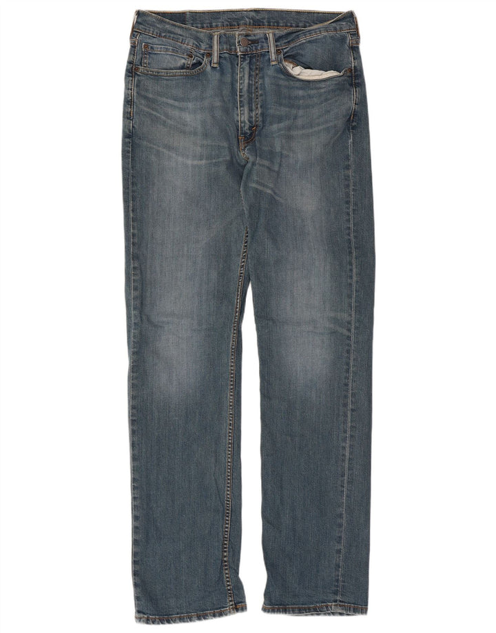 Levi's Herre 514 Straight Jeans W34 L34 Blå Bomuld