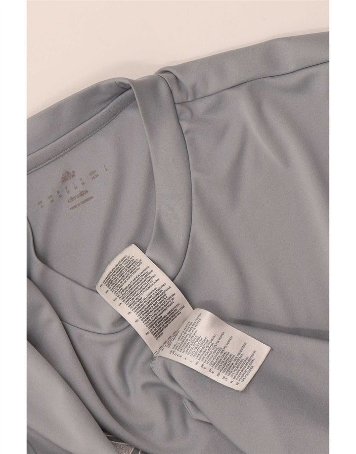 Adidas Herre Climalite T-Shirt Top Medium Grå Polyester