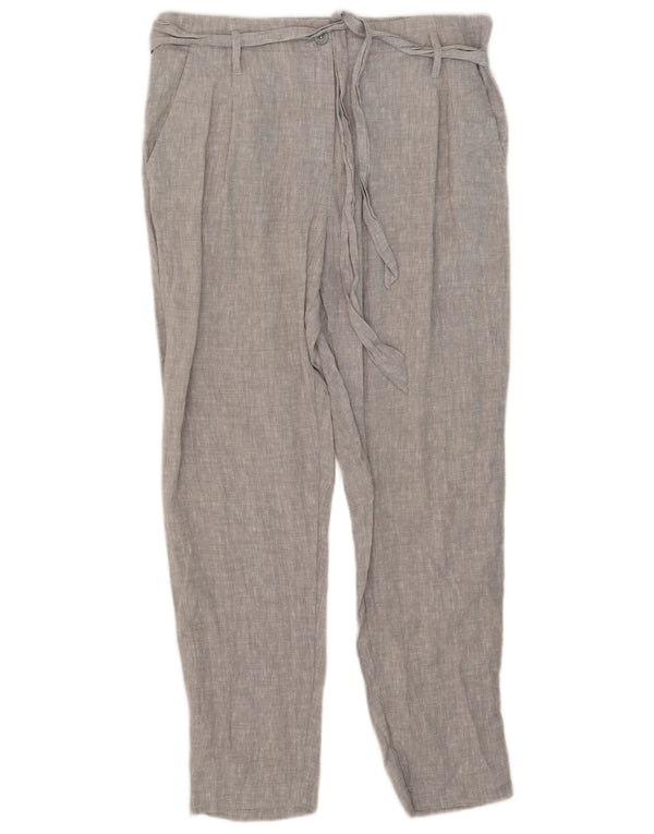 Marks & Spencer koniske Chinobukser til kvinder UK 12 Medium W34 L29 Grå