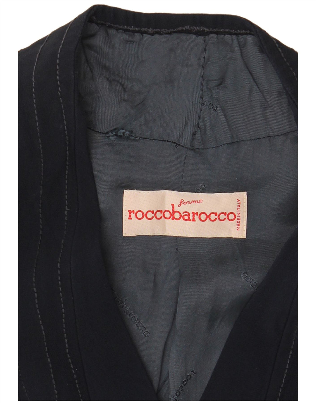 ROCCOBAROCCO Dame 4-knaps blazerjakke UK 14 Medium Navy Blue