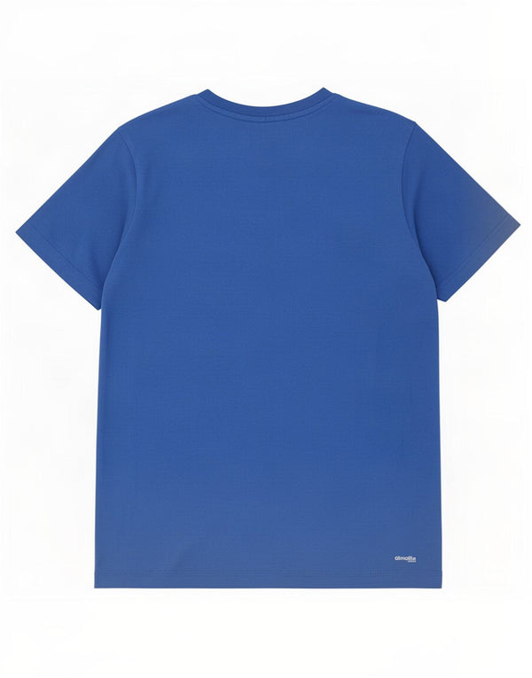 Adidas drenge Climalite grafisk t-shirt top 13-14 år blå bomuld