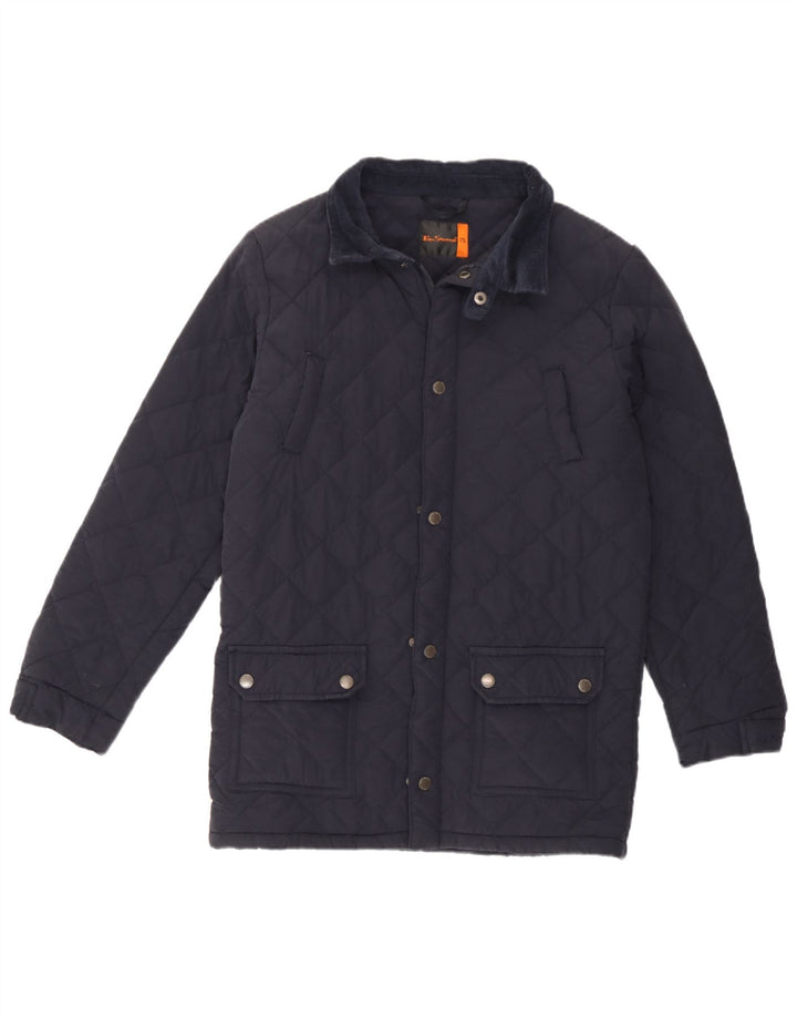 Ben Sherman drenge vatteret jakke 11-12 år marineblå bomuld klassisk