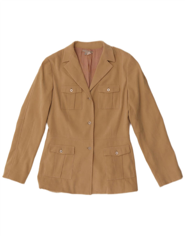 Zara Dame 3-knaps blazerjakke UK 12 Medium Beige