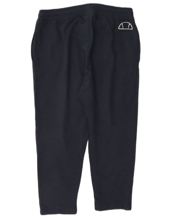Ellesse Dame Capri Træningsdragt Bukser UK 14 Medium Navy Blue Bomuld