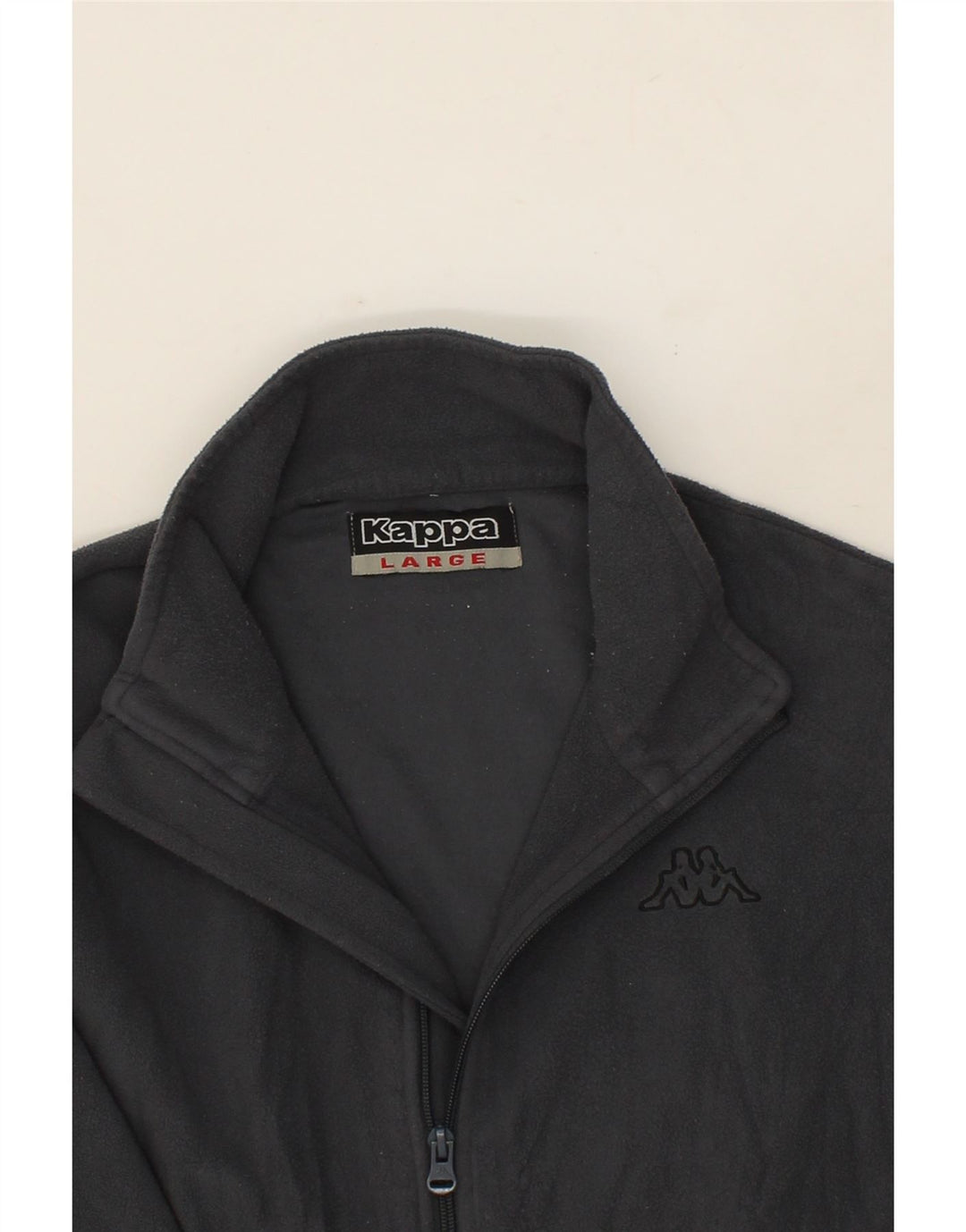 KAPPA Womens Fleece Jacket UK 16 Large Grey Polyester Vintage Kappa and Second-Hand Kappa from Messina Hembry 