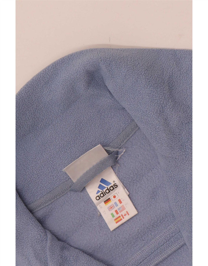 Adidas Dame Fleecejakke UK 18 XL Blå Polyester