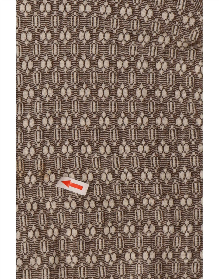 Camber Dame Flanelskjorte UK 16 Stor Brun Geometrisk
