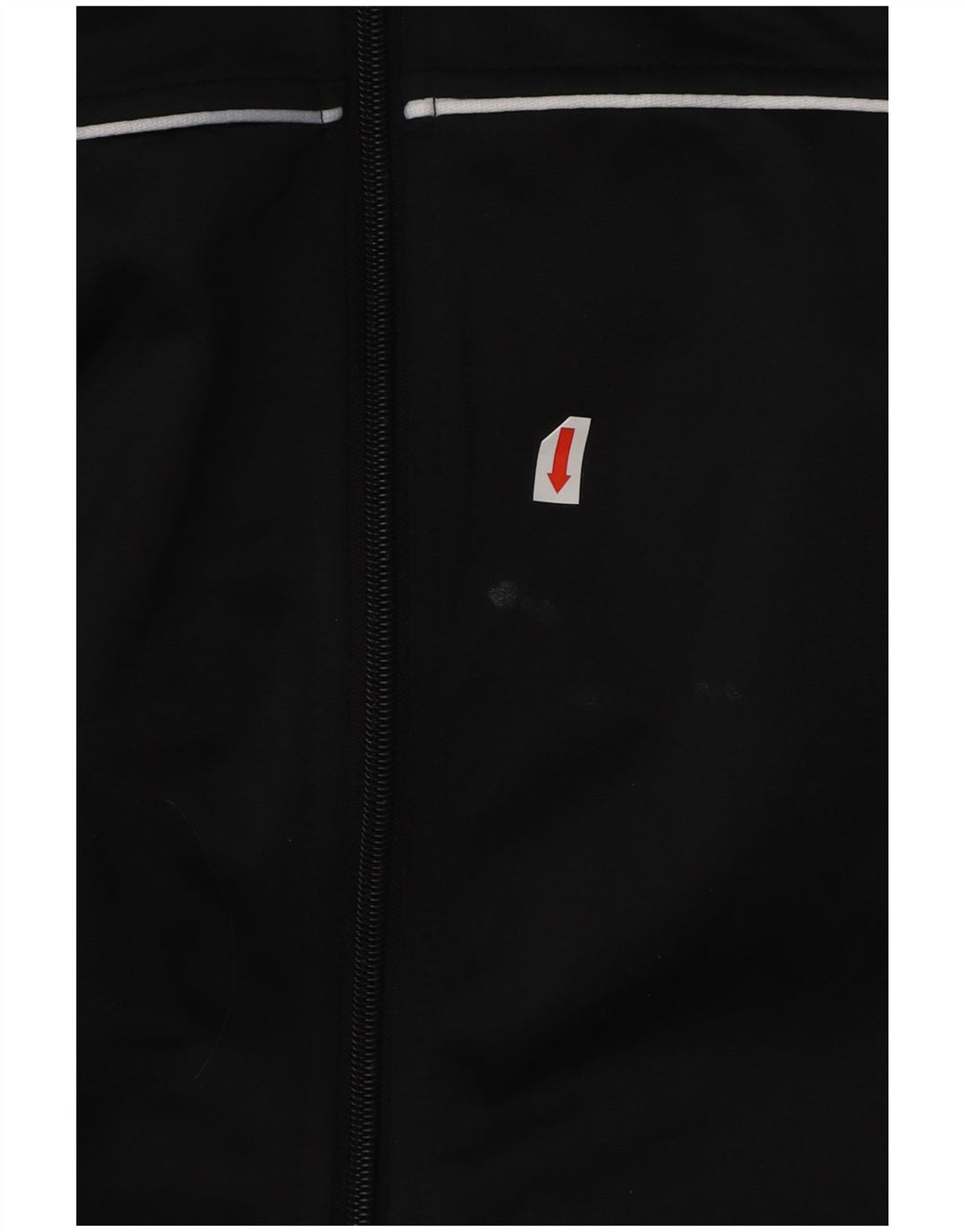 KAPPA Grafisk træningsdragt topjakke til kvinder UK 14 Medium Sort Colourblock