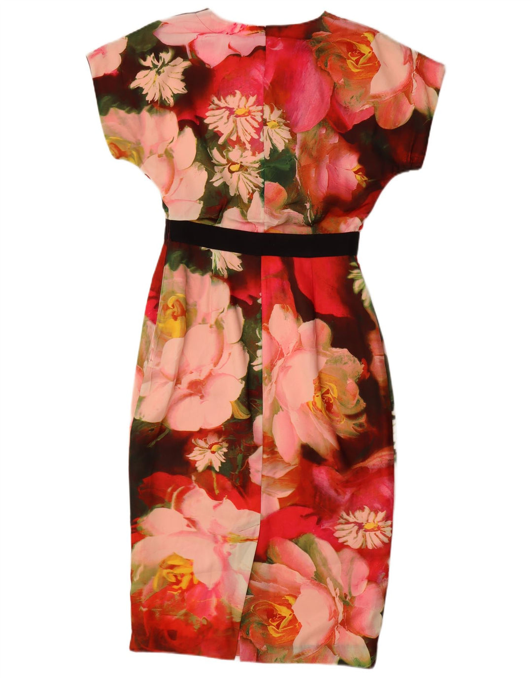 Ted Baker Kvinders Skede Kjole Størrelse 2 Lille Flerfarvet Floral Polyester