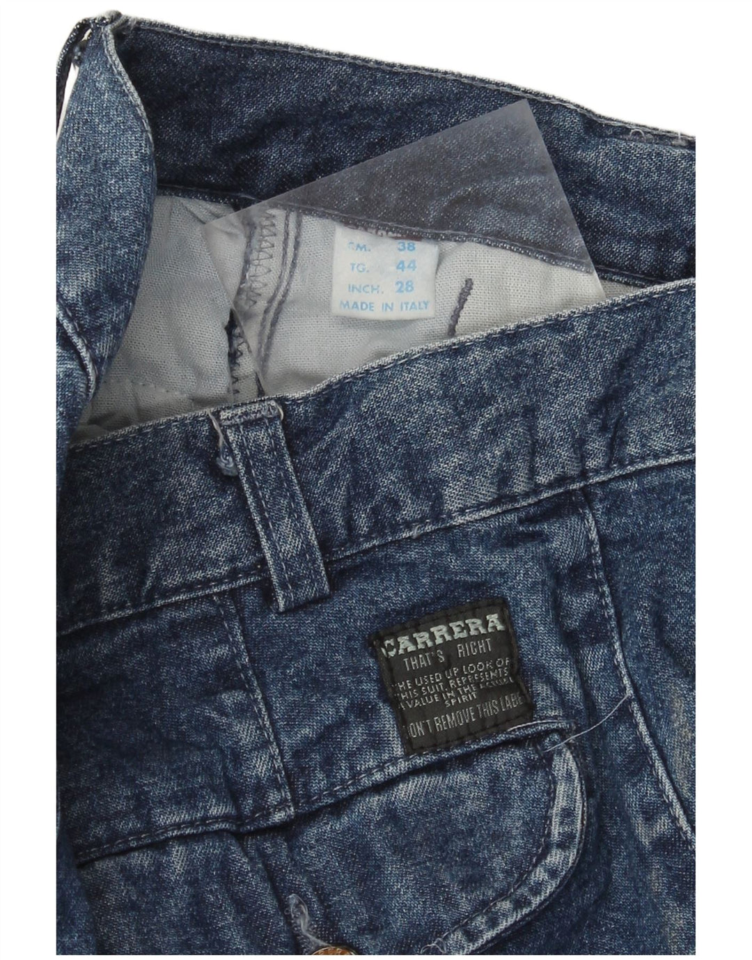 Carrera Dame Jeans med høj talje IT 44 Medium W28 L31 Blå Bomuld