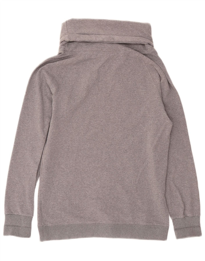 Converse Graphic Sweatshirt Jumper UK 10 Small Grå Flecked Bomuld
