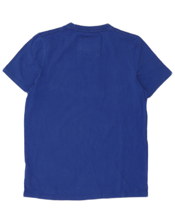 Abercrombie & Fitch Herre Muscle Graphic T-Shirt Top Medium Blue Bomuld
