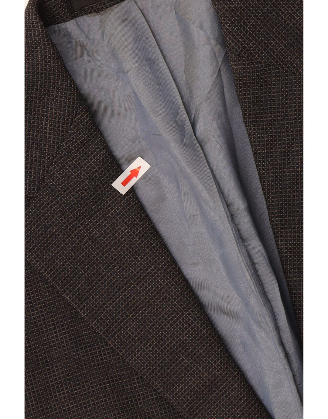 Marks & Spencer Herre Short Blazer Jacket UK 40 Medium Navy Blue Check