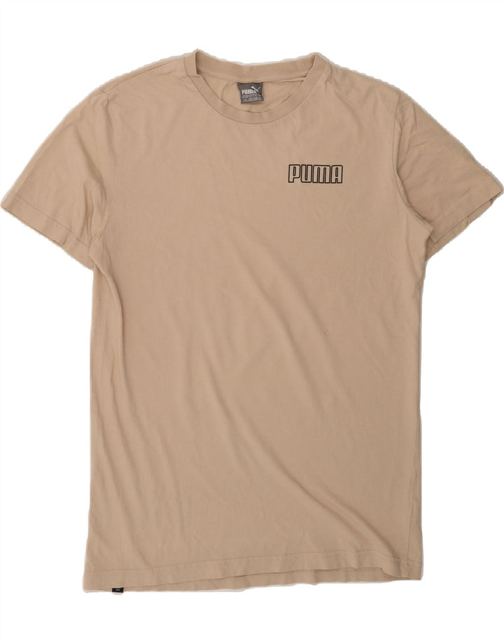 PUMA Mens T-Shirt Top Small Beige Cotton Vintage Puma and Second-Hand Puma from Messina Hembry 