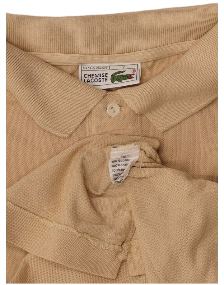 Lacoste Polo Shirt til mænd Str. 7 2XL Beige Bomuld