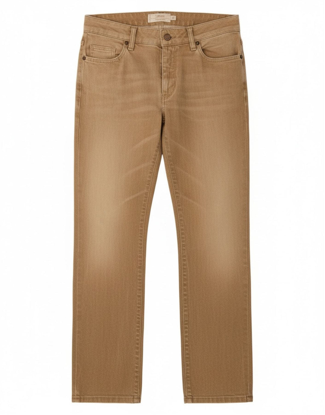 Marlboro Classics Dame Straight Jeans W29 L30 Beige Bomuld