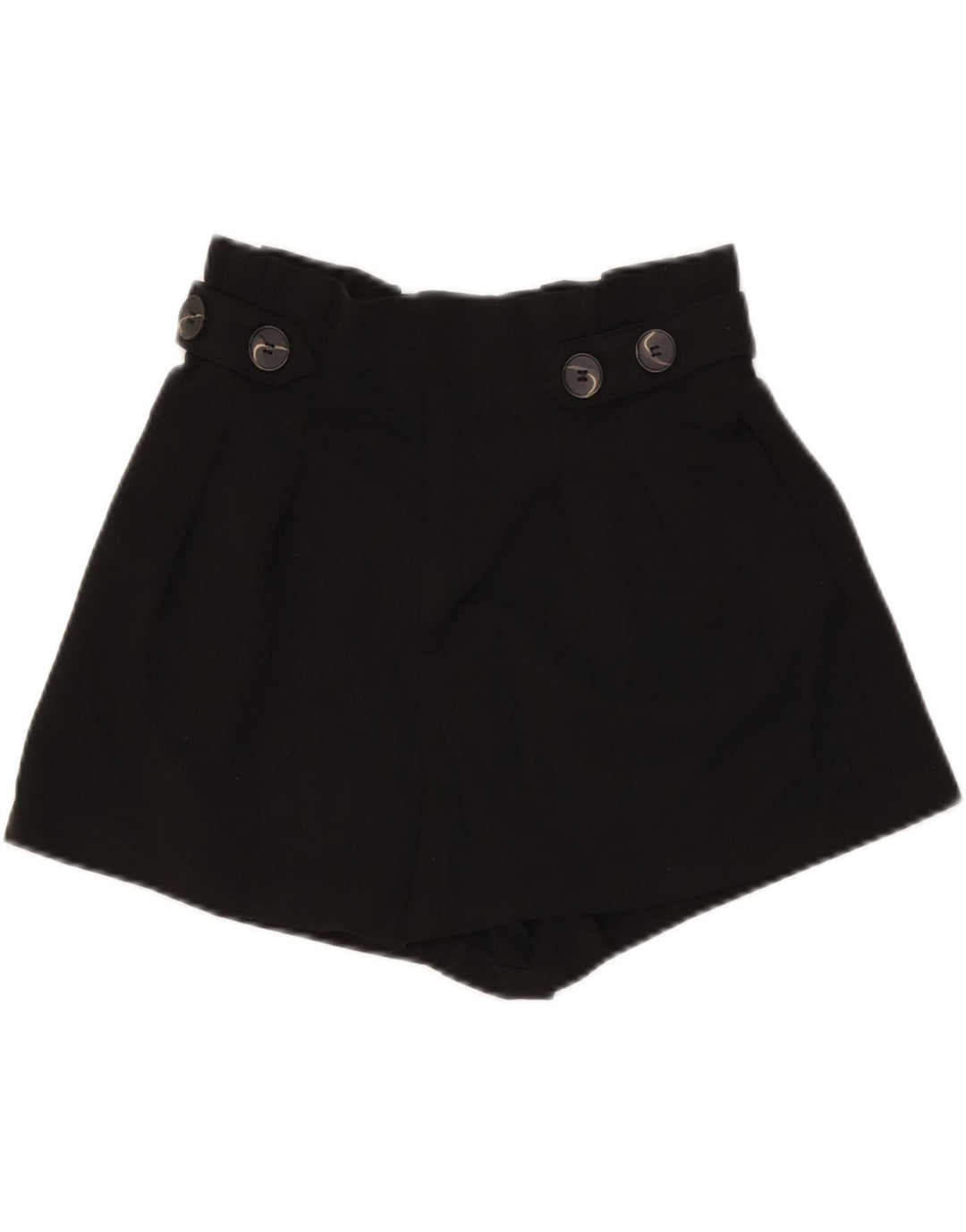 Zara Dame Trafaluc High Rise Casual Shorts Medium W26 Sort Polyester