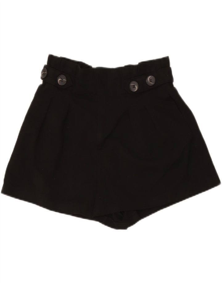 Zara Dame Trafaluc High Rise Casual Shorts Medium W26 Sort Polyester