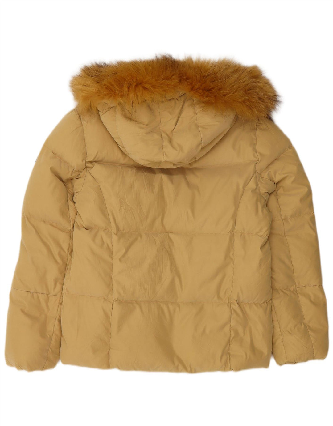 Chateu Beau Cadre Dame Hætte jakke IT 44 Medium Gul Polyester