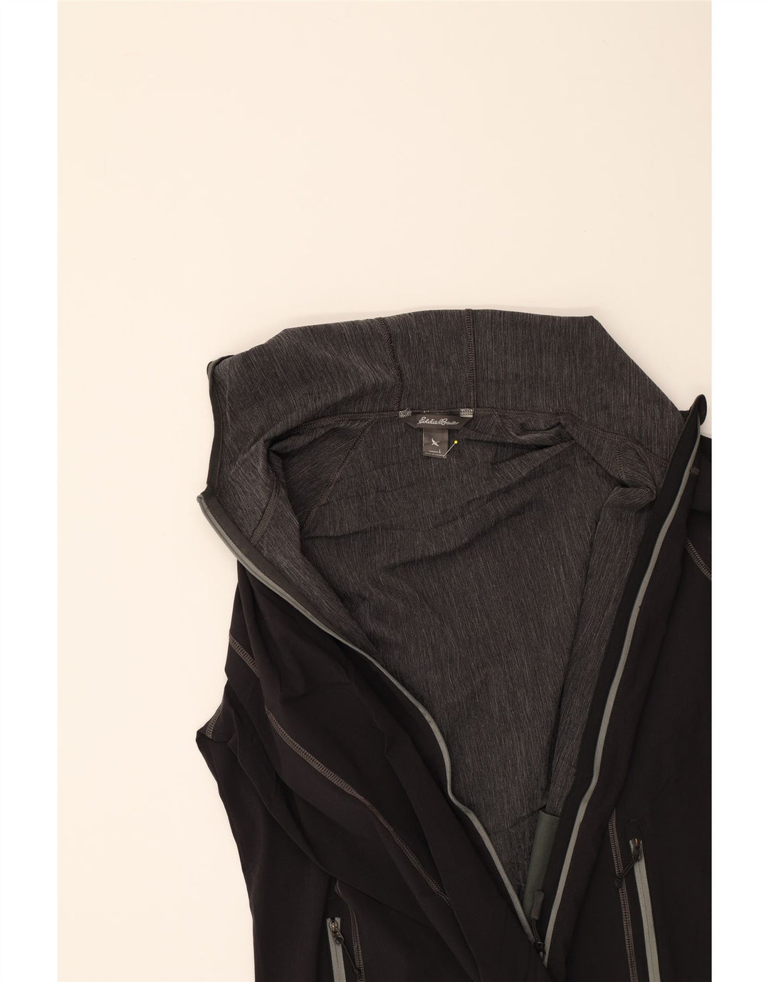 EDDIE BAUER Womens Hooded Tracksuit Top Jacket UK 16 Large Black Nylon Vintage Eddie Bauer and Second-Hand Eddie Bauer from Messina Hembry 