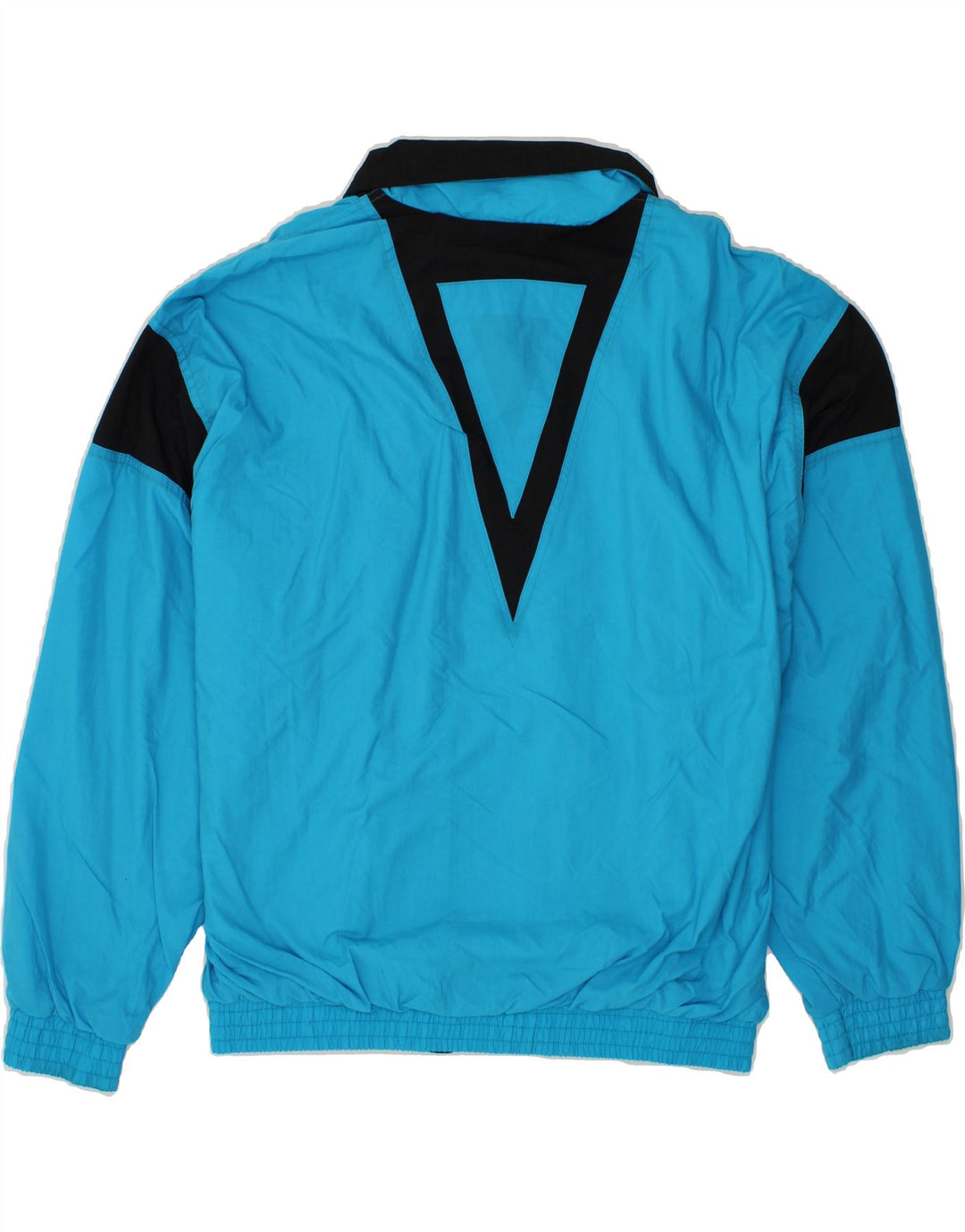 GALAXY Mens Loose Fit Bomber Jacket IT 52 XL Blue Colourblock Polyamide Vintage GALAXY and Second-Hand GALAXY from Messina Hembry 