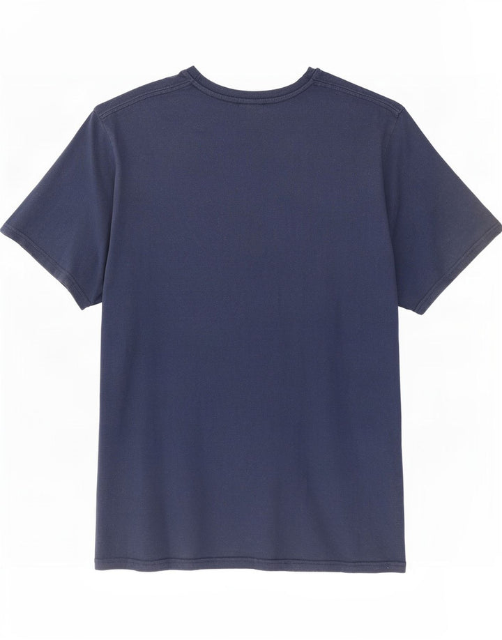 Ellesse Herre Grafisk T-Shirt Top 2XL Marineblå Bomuld